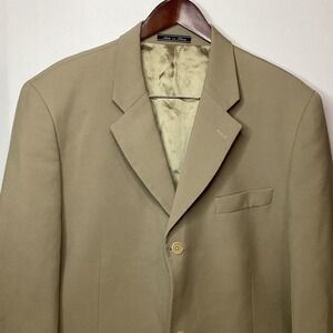Men's‎ Made in Italy Beige Blazer, 3 Button, Dress Coat, Business, Event